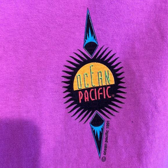 Mens Ocean Pacific long sleeved T-Shirt size XL ! A little wider collar ! - Picture 5 of 5